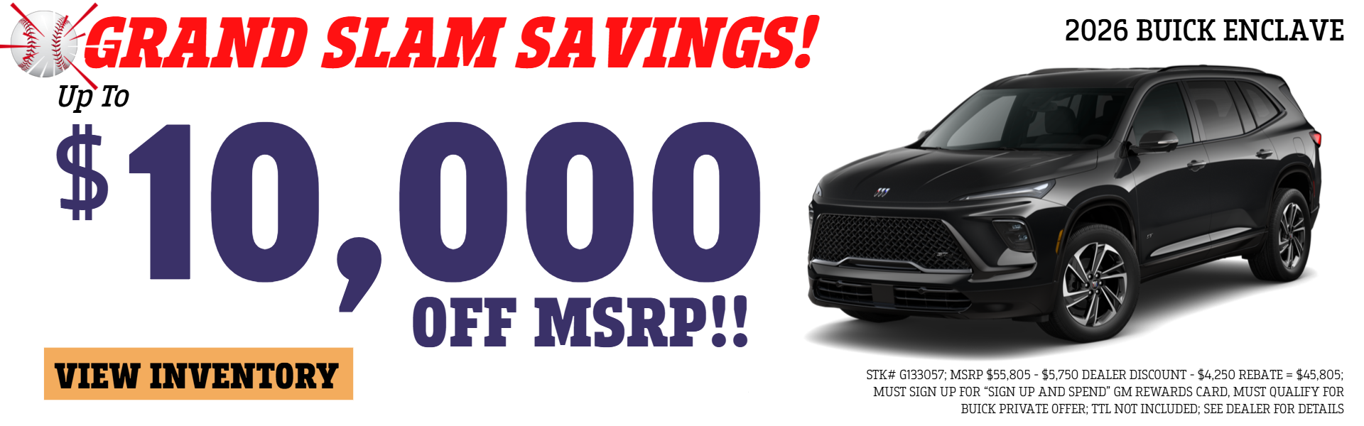 ENCLAVE OFFER FROM GLENN POLK CHEVROLET BUICK GMC